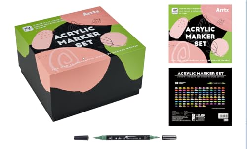 Arrtx デュアルチップ アクリルマーカー 112色