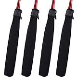 Honoson 4 Pcs Baseball Bat Sleeve Softball Bat Warmer Batting Training for Composite Cover Warmer Sport Sleeve Protector Reduces Vibration, Black