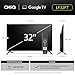 CHIQ 32 Zoll (81 cm) Smart TV, Full HD, HDR10, TV mit WLAN, Triple Tuner DVB-C/T2/S2, Dolby Audio & dbx-tv, Google Home, Prime Video, Chromecast, Rahmenloses Metalldesign, LF32FT