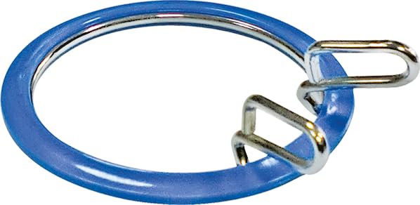 Image of Nurge Metal Embroidery Hoops - Premium Spring Tension Embroidery Hoop for Cross Stitch - Durable Ring with Quick Release Safety Clip - Ideal for Crafters,Beginners & Professionals - Blue - Small