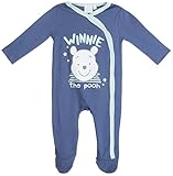 Brandsseller Baby Overall Langarm| Schlafanzug | Strampler | mit Motiven im Stil von Winnie the Pooh 62-68 (2-6 Monate)