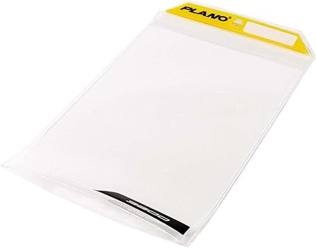 Plano StowAll Series 3600 Waterproof Storage Bag, 7.25L x 11H, Transparent, TPU Plastic Bags for Soft Baits & Fishing Tools, Water-Resistant Storage Bags