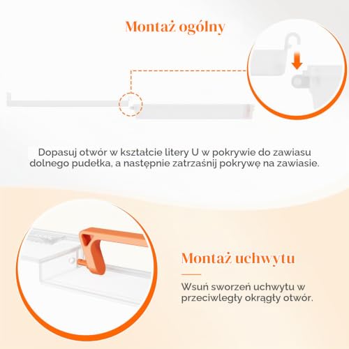 Lifewit 6 Pack Plastikowe Organizatory Gier Planszowych i Przechowywanie z Dodatkowym Woreczkiem Zamek, Przenośne Pudełko do Przechowywania Projektów do Papieru A4, Pliku, Dokumentów