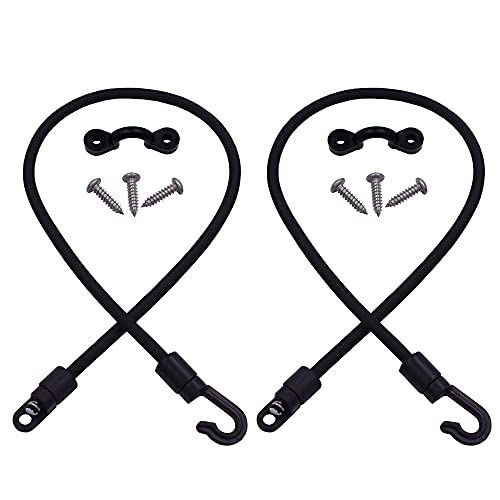 2 Pcs Rod Tamer Strap Holder Deck Mount Connector Gunwale Mount Rod Strap Rod Hold Down Strap (2 Pcs * 18 inch)