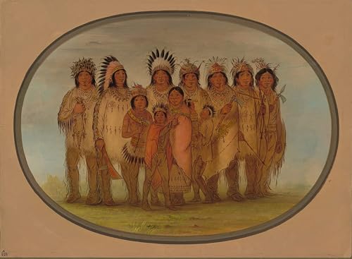Peinture murale Indiens Ojibbeway pour donner du caractère à un mur blanc