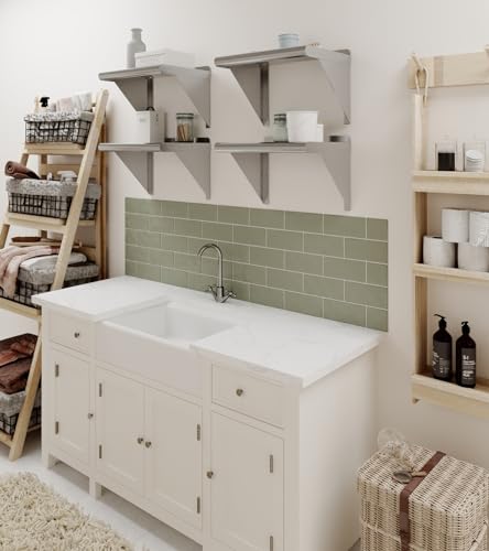 Image of AmGood 12 inch X 16 inch Stainless Steel Wall Shelf | Metal Shelving | Garage, Laundry, Storage, Utility Room | Restaurant, Commercial Kitchen | NSF