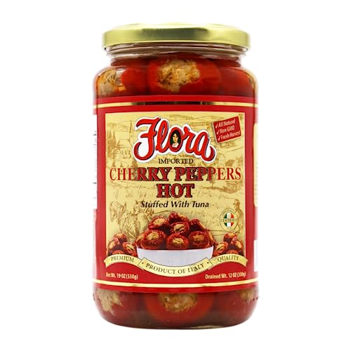 Hot Cherry Peppers Stuffed with Tuna