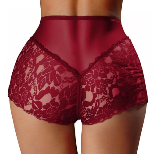 Culottes pour femmes confortables motif en dentelle sous-vêtements toutes saisons