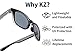 KZ Gear - Sierra Floating Polarized Sunglasses - Medium Sport Wrap Frame -100% UV Protection - Great for Water Sports (Black/Black)