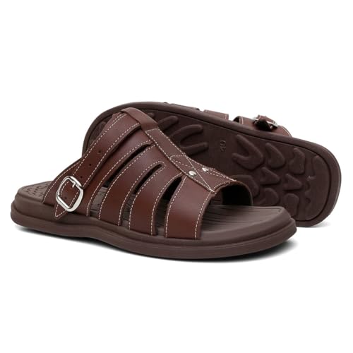Sandalia Masculina Ortopedica Chinelo Super Leve - Café/41