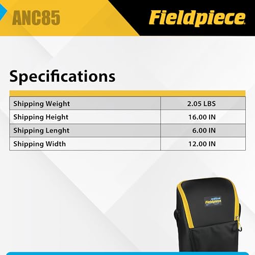 Fieldpiece Sac d'analyse de combustion robuste pour transport d'analyseur CVC - 3