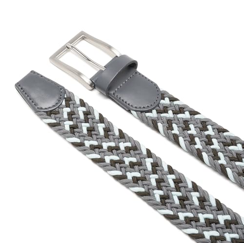 Image of Fabio Valenti Canvas Elastic Fabric Woven Stretch Braided Belts for Men Women Junior with Multicolored /Full Sizes