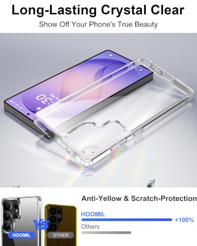 Image of HOOMIL Case for Samsung Galaxy S26 Ultra, Anti-Yellowing, Crystal Clear