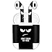 kwmobile Set de 7 Pegatinas Compatible con Apple AirPods (1. Generation) - 7X Stickers para Auriculares Don't Touch my pods