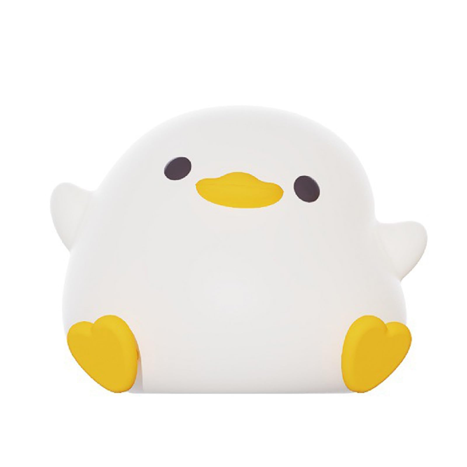 sodeber Ducks Shape Silicone Night Light Rechargeable Touch Control Soft Glowing Portable Children Lamp Great for Bedside LED Night Light
