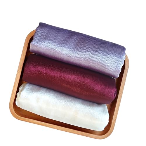 Image of Premium Muna Satin Hijab | Pack of 3 | 200 cm x 70 cm | Elegant Choice for All Occasions - Parties, Weddings & Festivals |