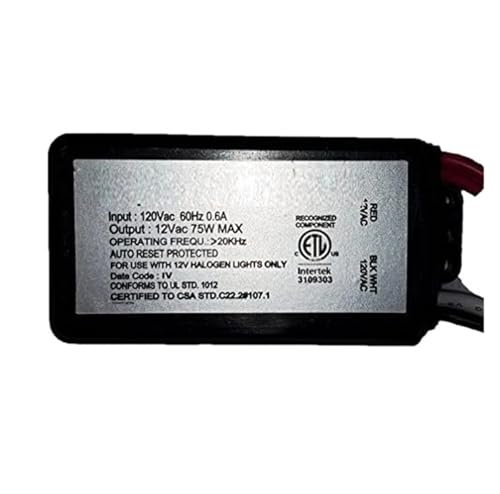 Transformateur pour lampe halogene en pot 75W sortie 20W-75W alimentation spot