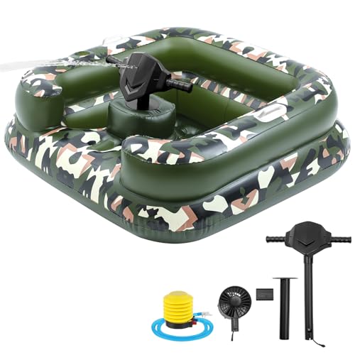Grinsvalley Motorized Pool Float with Rechargeable Battery, 44 x 44 in