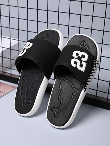 Image of DREAM LAKE Men's Sport Slide Sandals, Flexible Midsole, Casual Beach Slides