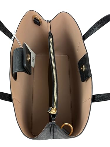 Image of Tory Burch Women's Blake Small Tote Bag (Black /Devon Sand)