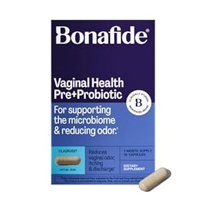 Bonafide Clairvee Vaginal Probiotic for Relief from Odor, Itching, & Discharge. — 1-Month Supply (15 Capsules)