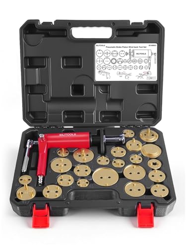 BILITOOLS Outil de compression pour étrier de frein pneumatique, 24 pièces à air actionné par le piston de frein à disque