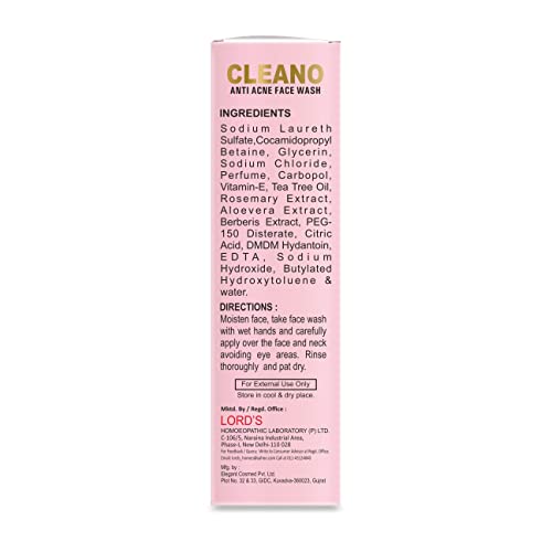 Image of LORD'S CARES BETTER Lords Cleano Anti Acne Face Wash 50Ml