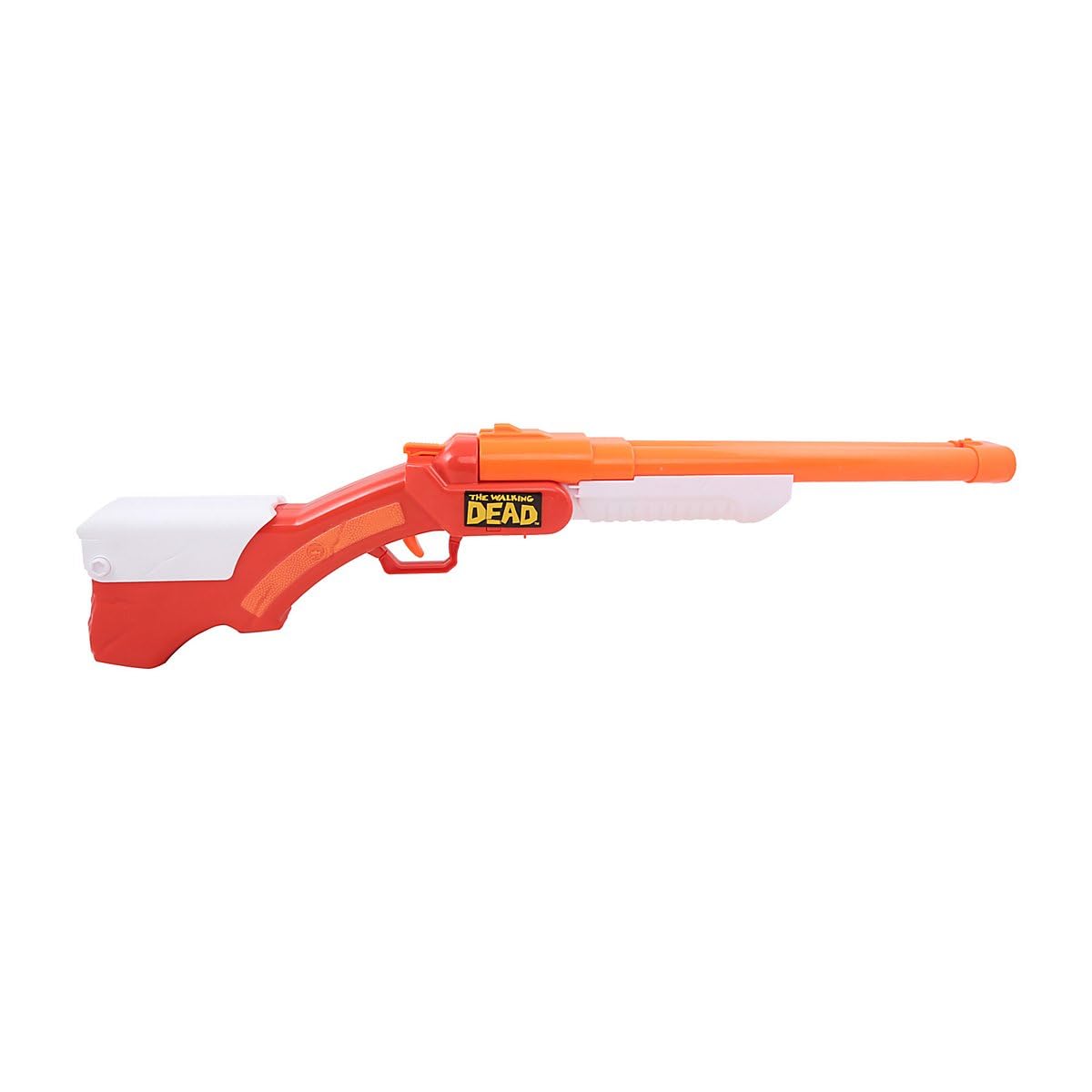 BuzzBee The Walking Dead Ricks Schrotflinte - Offiziell lizenzierter Dart-Blaster - Doppellauf mit realistischem Hülsenauswurf - Inkl. Darts & Hülsen - Cosplay & Outdoor Action