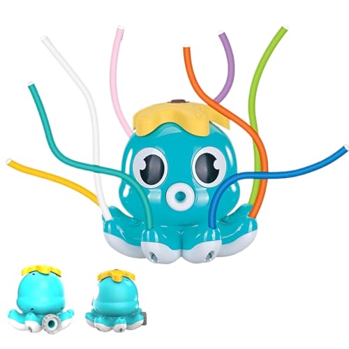 Kids Water Sprinkler - Non Slip Splash Pad For Kids, Octopus-Shaped Yard Sprinkler With 8 Swinging Tubes, Outdoor Water Sprayer Garden Toy For Ages 3+ Boys Girls Pool Lawn School Birthday Travel Park