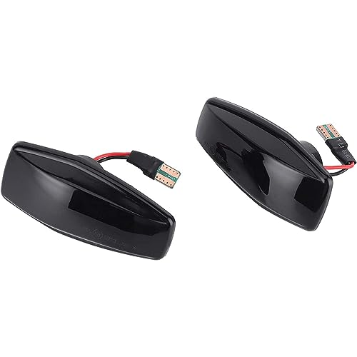 Lot de 2 feux de position latéraux LED dynamiques pour garde-boue avant, lentille fumée, compatibles avec Hyundai i10 Getz (TB) Elantra Tucson (JM) Terracan (HP)...