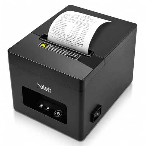 Image of Helett BillQuick Neo Bluetooth USB POS Autocut Thermal Receipt Printer 80mm(3 Inch)Compatible with Windows(PC & Laptop)| 250mm /s High-Speed Printing | Cash Drawer Support | 203 DPI | 1-Year Warranty