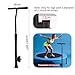 Rebounder Handle Bar, Adjustable Length Stable Soft Foam Surface Fitness Trampoline Handle Bar Only for Adults Straight Legs Within 0.98 Inches in Diameter (Trampoline not Included)