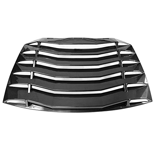 IKON MOTORSPORTS リアウィンドウルーバー 2013-2016 サイオン FR-S/2013-2020 スバル BRZ/2017-2020 トヨタ 86 カーボンファイバープリント サンシェード カバー フロントガラス スクープ 2014 2