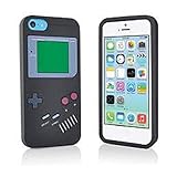 Livraison Rapide Genérique Coque Etui Silicone Gel TPU Souple Gameboy Noir pour Iphone 5C