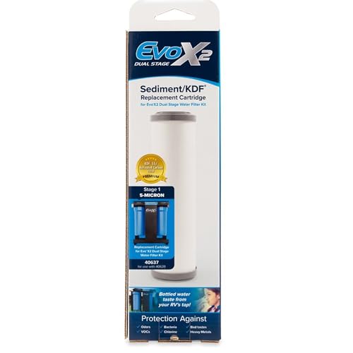 Camco EVO 5-Micron Water Filter Replacement Cartridge - Significantly Reduces Sediment, Taste, Odor and Chlorine - Prolongs Your Carbon Block Filter (40637) by Camco - Image 4