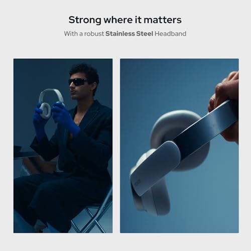 Image of Noise Airwave Max 6 Wireless Bluetooth Headphones (2026 Launch), Hi-Res LDAC Audio, Adaptive ANC 45dB, 120H Battery, Low Latency 80ms, Deep Bass, Over-Ear Noise Cancelling Headphones (Cobalt Blue)