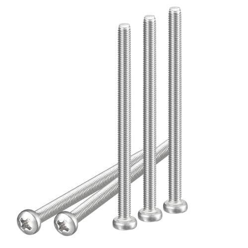 DTGN Vis à Tête Cylindrique M3X45Mm, 30 Pièces En Acier Inoxydable 304, à Empreinte Cruciforme, Filetage Métrique Grossier Complet, Finition Brillante, Kit de Vis Boulons