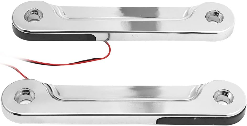 H RUO Chrome LED Flush Fork Turn Signal Light Brackets Fits for Harley Touring Street Glide Road King Electra Glide 1998-2023