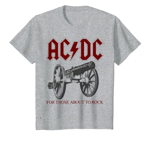 AC/DC - Canon T-Shirt, Youth, Heather Grey, 4T