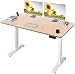 Produktbild JUMMICO Höhenverstellbarer Schreibtisch Elektrischer Höhenverstellbarer Computertisch mit 140 x 70 cm Holz Tischplatte Stehschreibtisch Mit Speicher-Steuerung (Beige)