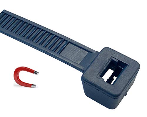 Lot de 100 serre-câbles détectables L 140 x 3,6 mm