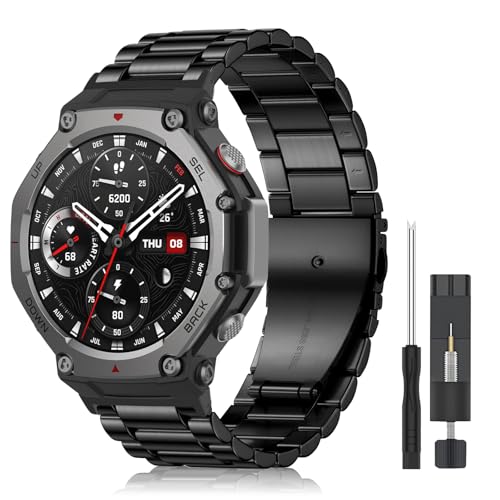 [CeiLarv] oh Amazfit T-Rex 3 Ή xg vxg XeX ւoh hK ϋv̂ ߉\ jp A}YtBbg T-Rex 3 48mm Ή - ubN