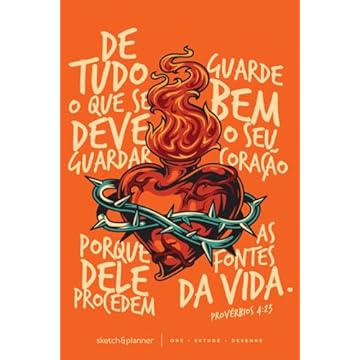 Capa do livro Sketch & Planner - Coração em chamas: Ore, Estude, Desenhe: 1