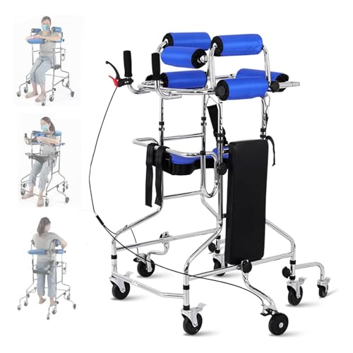 Andador vertical para personas mayores, ayuda portátil para rehabilitación de hemiplejia, altura y ancho ajustables para discapacitados