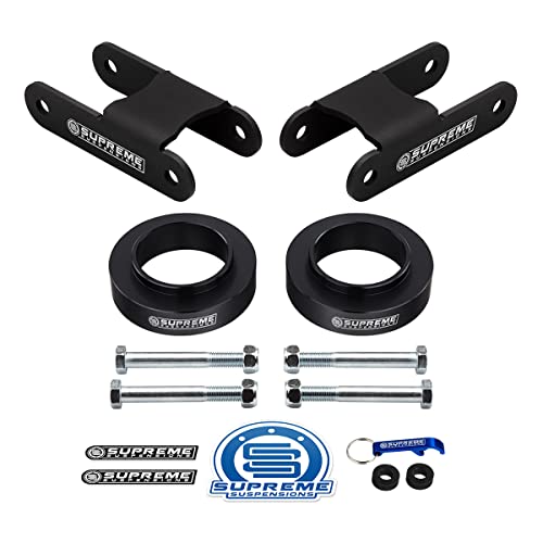 Supreme Suspensions - Full Lift Kit for 2004-2012 Chevrolet Colorado and GMC Canyon (2WD) | 2" Front + 2" Rear Suspension Lift Kit - Microfiber Cleaning Towel Included with Purchase
