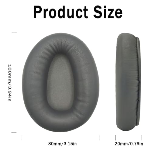 Almohadillas de repuesto para auriculares Sony WH-CH700N, WH-CH710N y WH-CH720N, fundas para orejeras, tapones para auriculares, piezas de reparación (titanio) miniatura 3