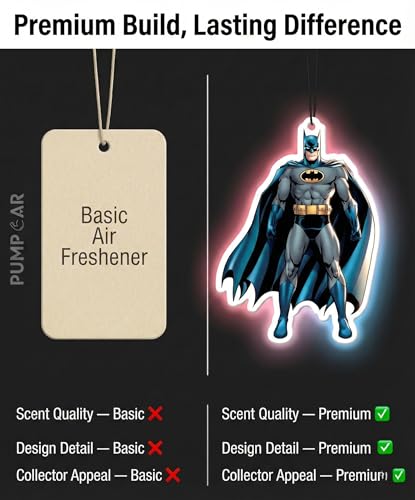 Image of PumpCar 2 pieces bat double-sided hanging cartoon cherry-scented funny car air freshener Cool hanging for rearview mirror Car Interior Accessories Gifts