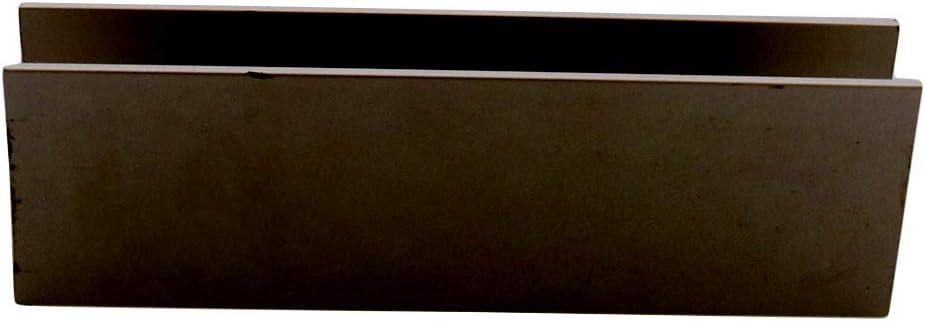 CRL WU1DUSL Black Bronze Anodized Wet Glaze 1-1/2" Deep U-Channel 120" Stock Length