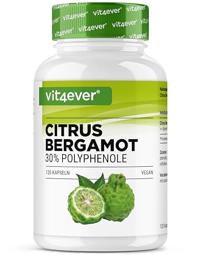 Bergamota cítrica (Citrus bergamia) - 120 cápsulas de alta...