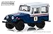 Greenlight 1971 Jeep DJ-5 Blue and White United States Postal Service (USPS) Hobby Exclusive 1/64 Diecast Model Car